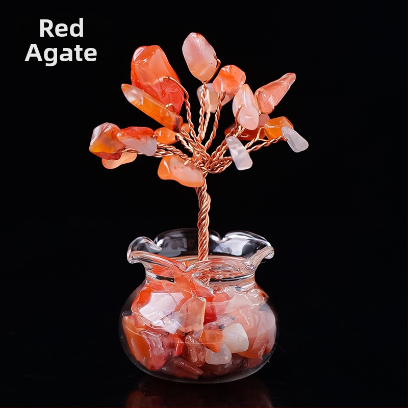 Természetes kristály kavics vagyonfa ametiszt vagyonfa kreatív asztali dekoráció autó életfa díszek