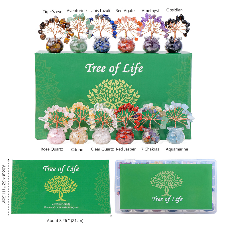 Természetes kristály kavics vagyonfa ametiszt vagyonfa kreatív asztali dekoráció autó életfa díszek