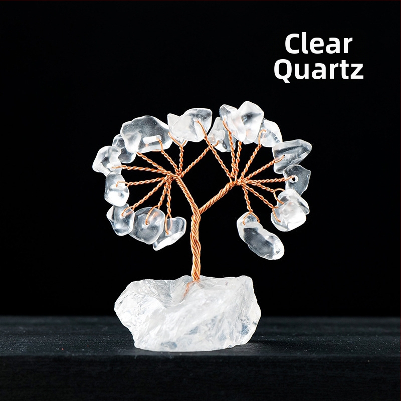 Természetes kristály kavics vagyonfa ametiszt vagyonfa kreatív asztali dekoráció autó életfa díszek