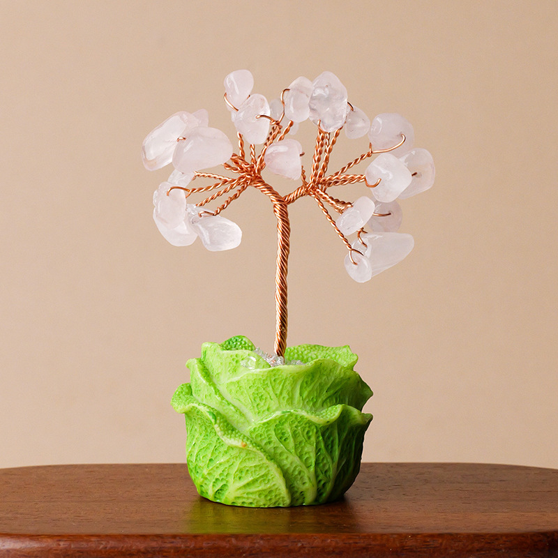 Természetes kristály kavics vagyonfa ametiszt vagyonfa kreatív asztali dekoráció autó életfa díszek