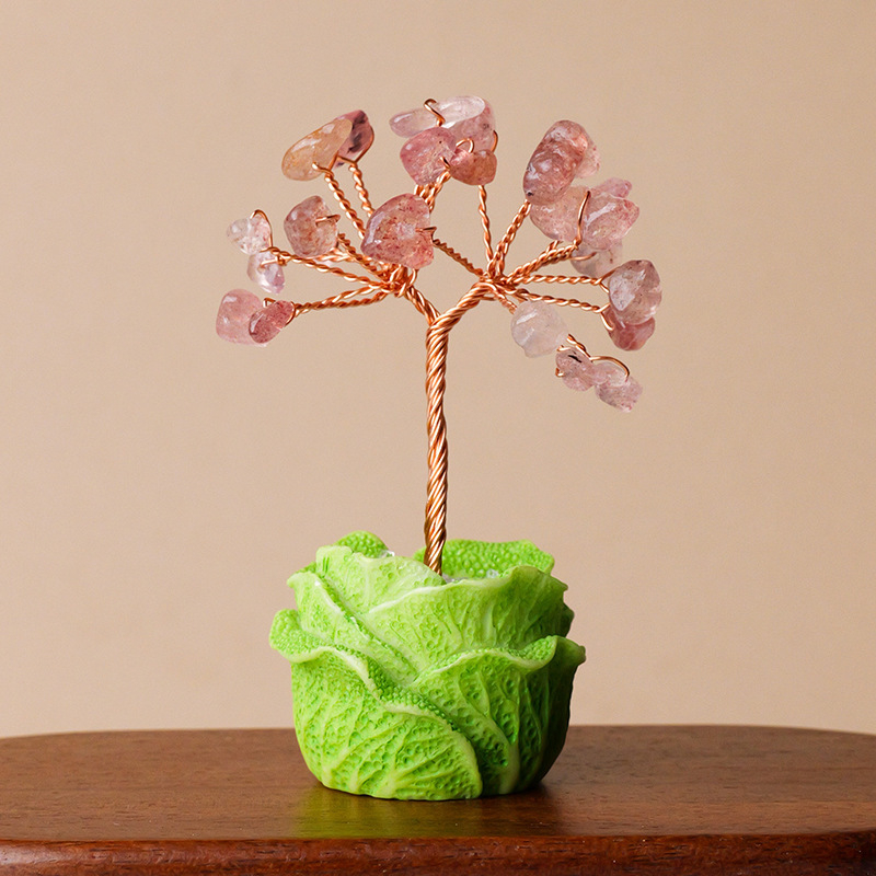 Természetes kristály kavics vagyonfa ametiszt vagyonfa kreatív asztali dekoráció autó életfa díszek