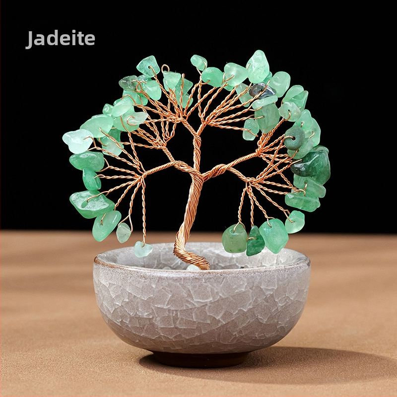 Természetes kristály kavics vagyonfa ametiszt vagyonfa kreatív asztali dekoráció autó életfa díszek