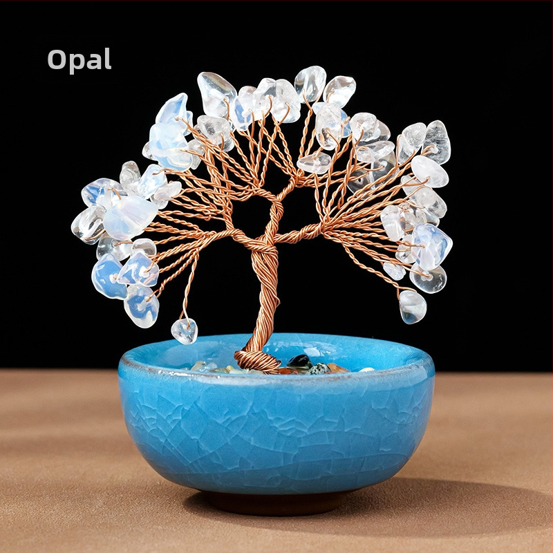 Természetes kristály kavics vagyonfa ametiszt vagyonfa kreatív asztali dekoráció autó életfa díszek