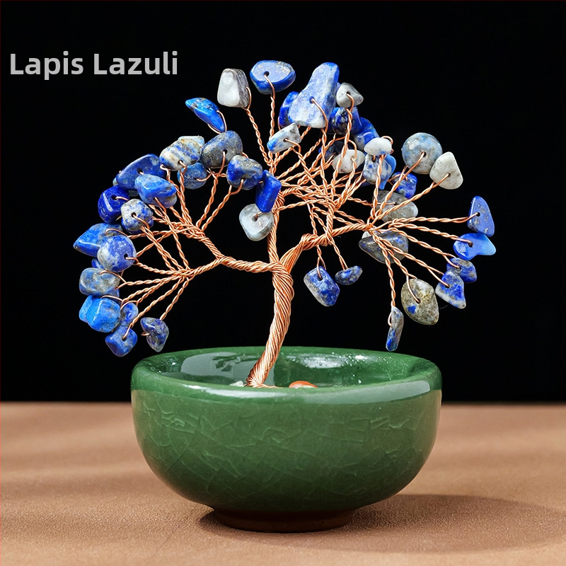 Természetes kristály kavics vagyonfa ametiszt vagyonfa kreatív asztali dekoráció autó életfa díszek