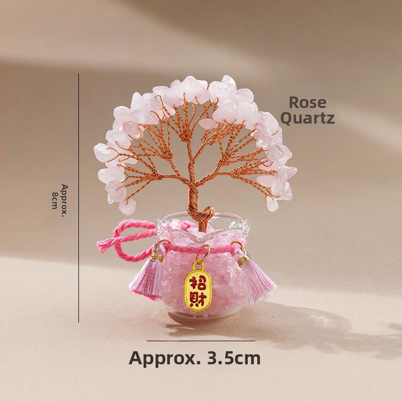 Természetes kristály kavics vagyonfa ametiszt vagyonfa kreatív asztali dekoráció autó életfa díszek