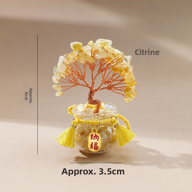 Természetes kristály kavics vagyonfa ametiszt vagyonfa kreatív asztali dekoráció autó életfa díszek
