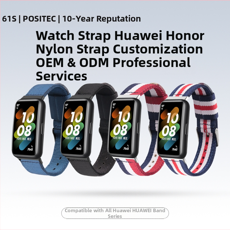 Alkalmas Huawei Band 9/8/7 nylon szíjhoz, Honor Band 10-hez, Huaweiband nylon szíj NFC Sportshoz