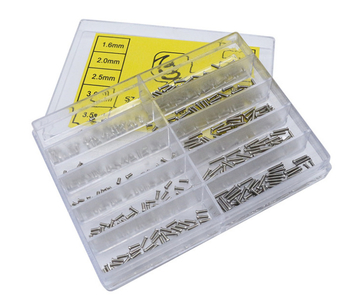 Laikrodžių atsarginės dalys, plieniniai laikrodžių varžtai, korpuso varžtai, laikrodžių galinio dangtelio varžtai, akinių rėmelio maži varžtai