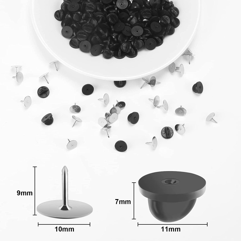 Prekogranična zaliha Plastična kapa s leptirom Broš Značka Kopča Broš Kopča Gumena kapa Ukrasi za kape DIY Nakit Dodaci