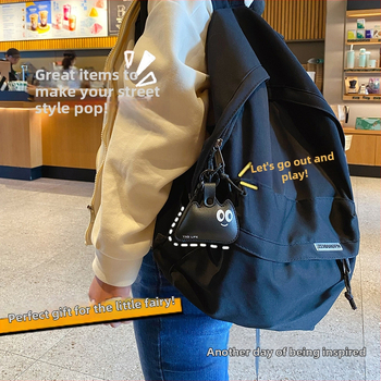 Δερμάτινο μαύρο μικρό κρεμαστό μπρελόκ γάτας, εξαιρετική δημιουργική ανδρική και γυναικεία τσάντα, μπρελόκ, κρεμαστό κόσμημα