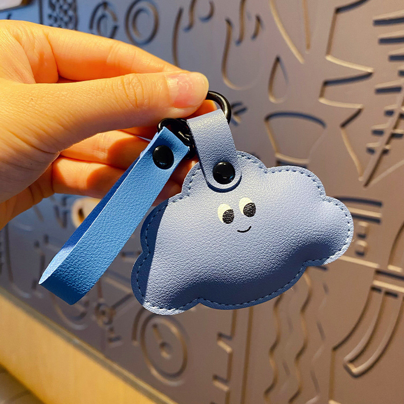 Bőr fekete macska kis medál kulcstartó gyönyörű kreatív férfi és női táska kulcstartó medál medál medál