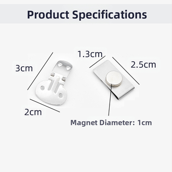Magnetiline lipsuklamber kortsumisvastane õmblusteta särk magnetiline imemispannal ujumisvastane nähtamatu lipsuklamber fikseeritud pandlaga magnetiline lipsuklamber