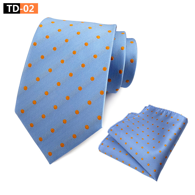 Gyárilag Készlet Közvetlen Beszerzési Szett Pöttyös Elegáns Férfi Öltönynyakolós Zsebes Sál Szett
