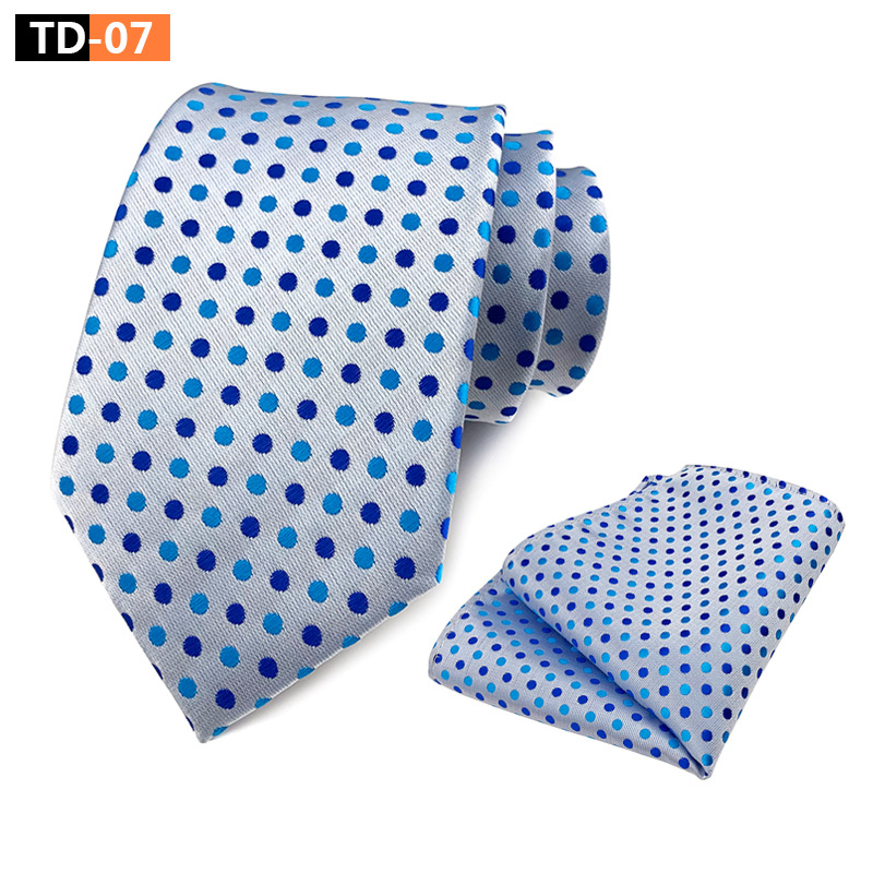 Gyárilag Készlet Közvetlen Beszerzési Szett Pöttyös Elegáns Férfi Öltönynyakolós Zsebes Sál Szett