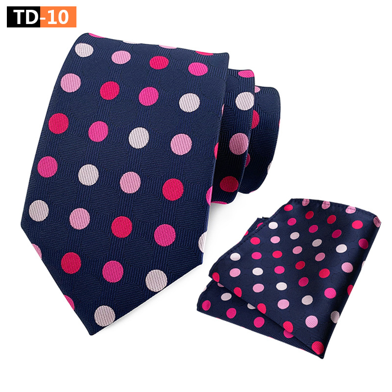 Gyárilag Készlet Közvetlen Beszerzési Szett Pöttyös Elegáns Férfi Öltönynyakolós Zsebes Sál Szett