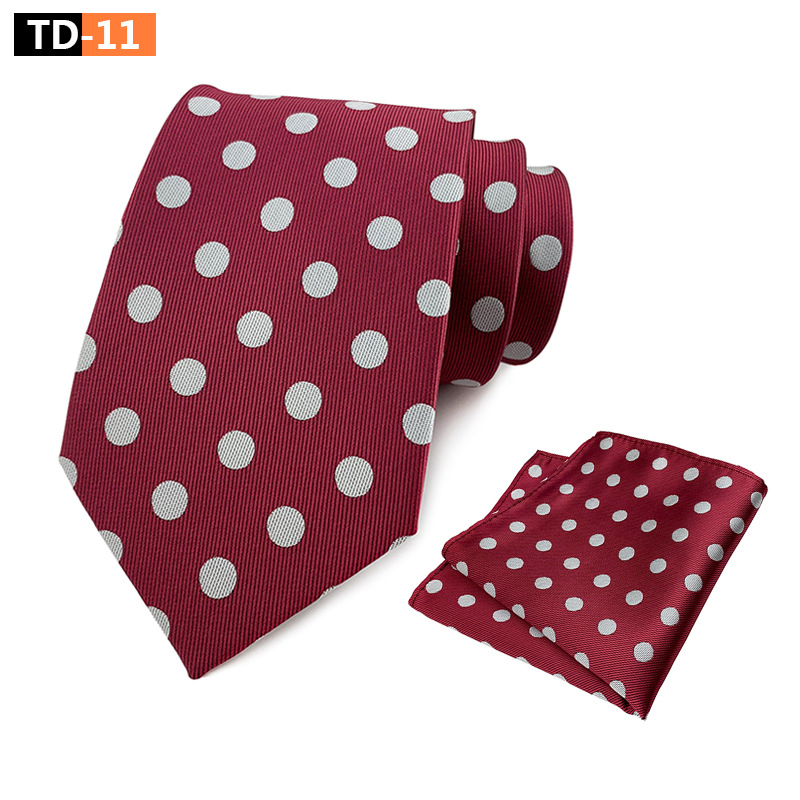 Gyárilag Készlet Közvetlen Beszerzési Szett Pöttyös Elegáns Férfi Öltönynyakolós Zsebes Sál Szett