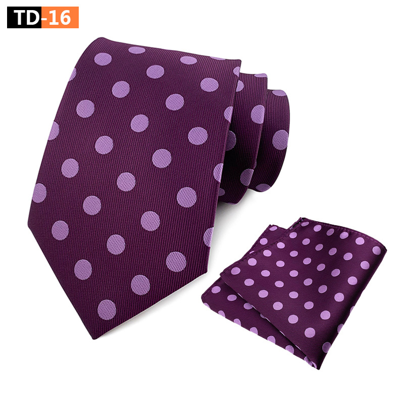 Gyárilag Készlet Közvetlen Beszerzési Szett Pöttyös Elegáns Férfi Öltönynyakolós Zsebes Sál Szett