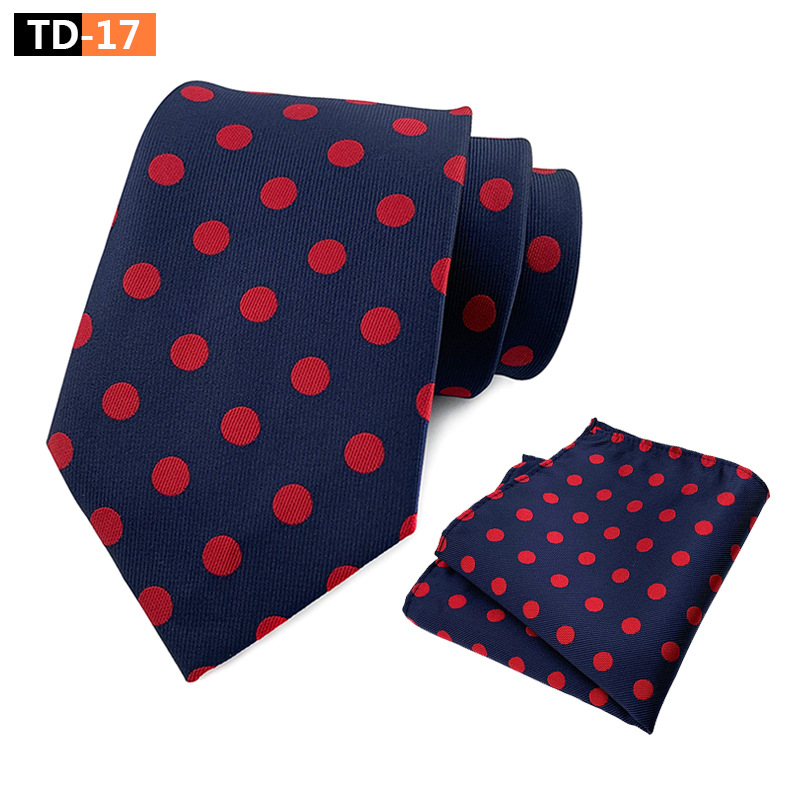 Gyárilag Készlet Közvetlen Beszerzési Szett Pöttyös Elegáns Férfi Öltönynyakolós Zsebes Sál Szett