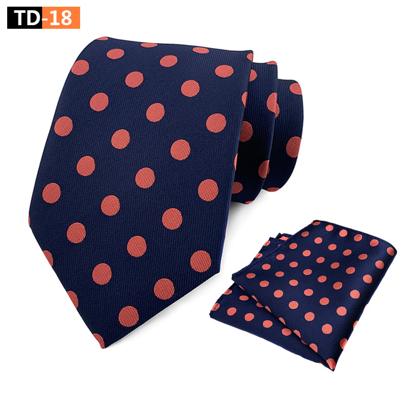 Gyárilag Készlet Közvetlen Beszerzési Szett Pöttyös Elegáns Férfi Öltönynyakolós Zsebes Sál Szett