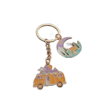 Διασυνοριακή Ζεστή Πώληση Νέα Γοητευτική Σεληνόφωτη Κάμπινγκ RV Αξεσουάρ Κράματος Μπρελόκ Κοσμήματα Μόδα Σχεδιασμός Λουλουδιών