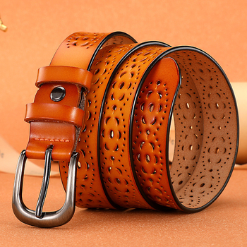 Retro öv, vékony öv, női valódi bőr tűs csattal, deréklánc, dekoratív kültéri öv, koreai stílusú, hétköznapi bőráruk