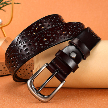 Retro öv, vékony öv, női valódi bőr tűs csattal, deréklánc, dekoratív kültéri öv, koreai stílusú, hétköznapi bőráruk