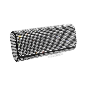 Piiriülene auto päikesesirmi hoiustusprillikott autoprillide hoidikule, auto teemantidega kaetud päikeseprillide kott, prilliklamber