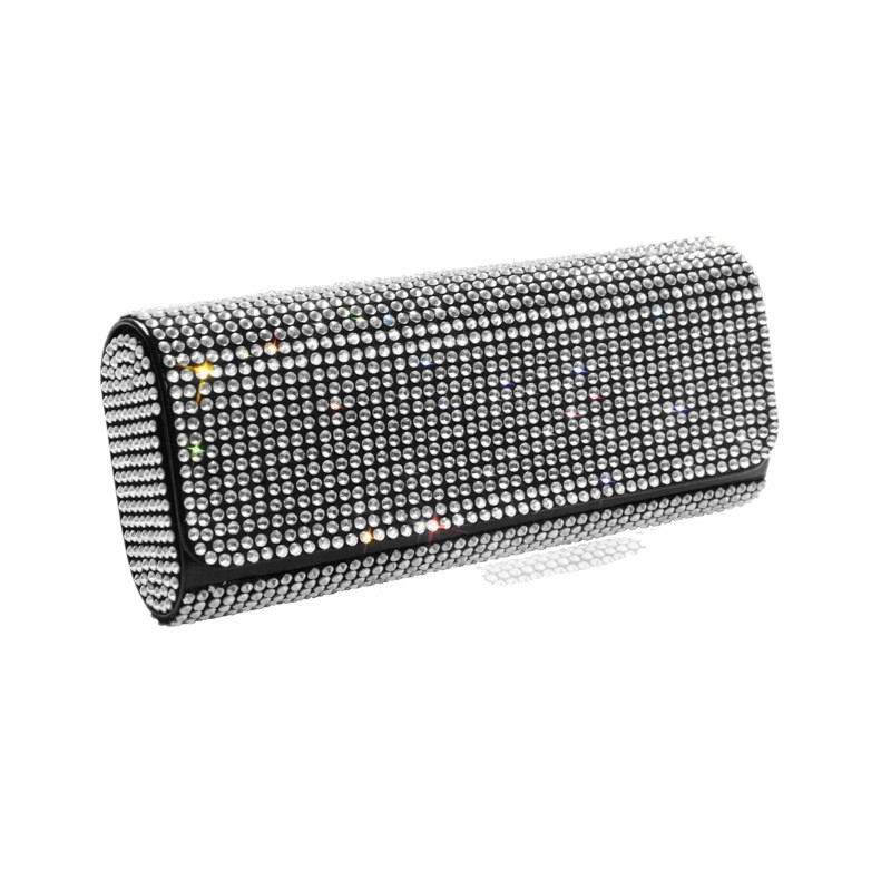 Piiriülene auto päikesesirmi hoiustusprillikott autoprillide hoidikule, auto teemantidega kaetud päikeseprillide kott, prilliklamber