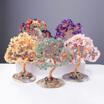 Ahhaatkristall Kruus Rikkuspuu Ametüst Tsitriin Rikkuspuu Kodu Lauakaunistused Käsitöö Kaunistused