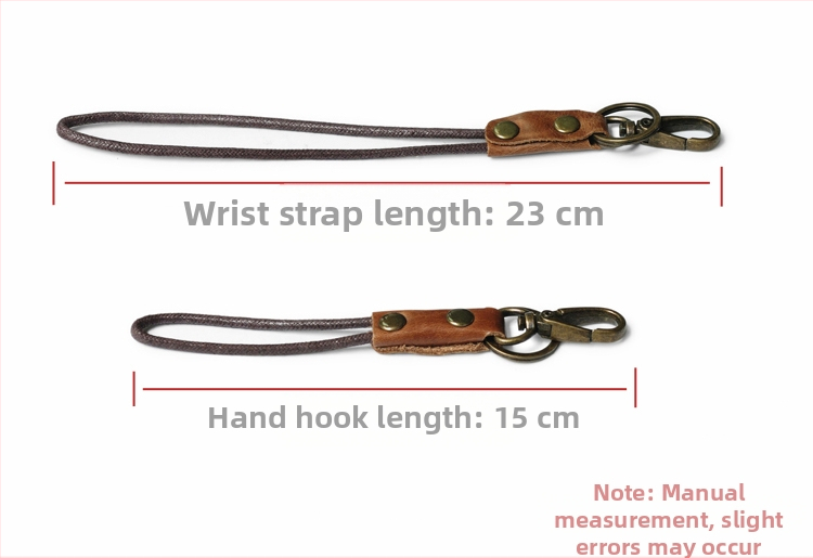 Малък кръгъл ключодържател от телешка кожа с глава на слон, окачен на китката, окачен ключодържател за кола, въже за врата