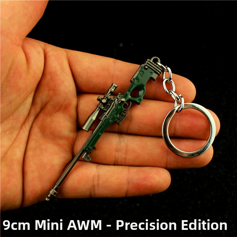 Model kľúčenky Jedi Escape AWm 98k m24 sks Frying Pan m416 AKM z ľahkej zliatiny