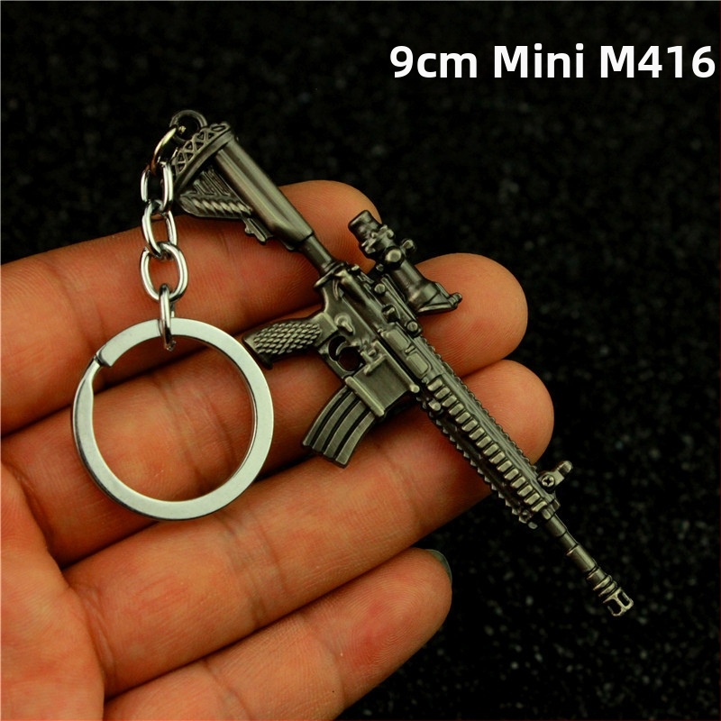 Jedi Escape AWM 98k M24 SKS Serpenyő M416 AKM Ötvözet Kulcstartó Modell