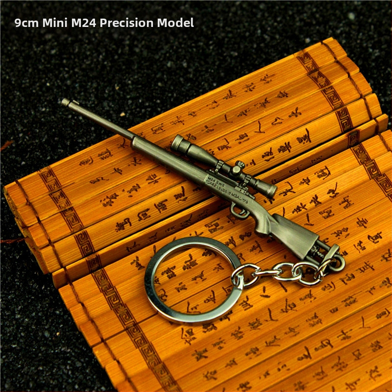 Jedi Escape AWM 98k M24 SKS Serpenyő M416 AKM Ötvözet Kulcstartó Modell