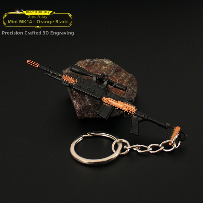 Jedi Escape AWM 98k M24 SKS Serpenyő M416 AKM Ötvözet Kulcstartó Modell