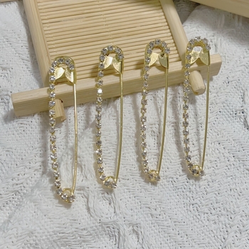 Határokon átnyúló e-kereskedelem, legkelendőbb butik gyémánt bross, U alakú strassz kitűző, ruházati kiegészítők, fix kitűző, fényvédő csat