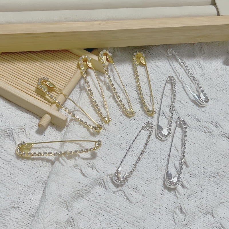 Határokon átnyúló e-kereskedelem, legkelendőbb butik gyémánt bross, U alakú strassz kitűző, ruházati kiegészítők, fix kitűző, fényvédő csat