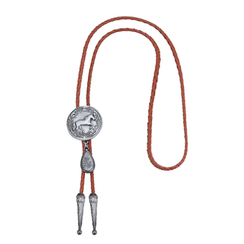 [ευημερία] δυτικό τζιν BOLO γραβάτα στολίδι ιδιοσυγκρασία κράμα ψευδαργύρου δερμάτινο κολάρο διασυνοριακό μια γενιά μαλλιών