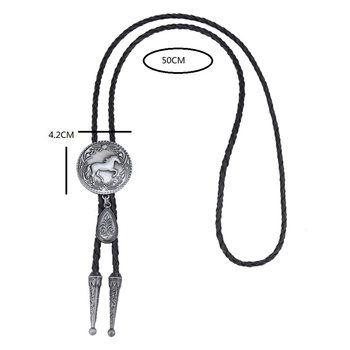 [ευημερία] δυτικό τζιν BOLO γραβάτα στολίδι ιδιοσυγκρασία κράμα ψευδαργύρου δερμάτινο κολάρο διασυνοριακό μια γενιά μαλλιών