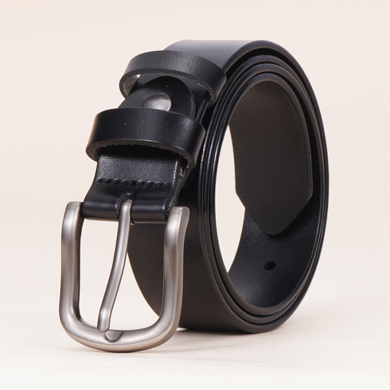 Curea femeii din piele naturală, asortată, retro, cu buclă decorativă, casual, pantaloni, blugi, curea femeii