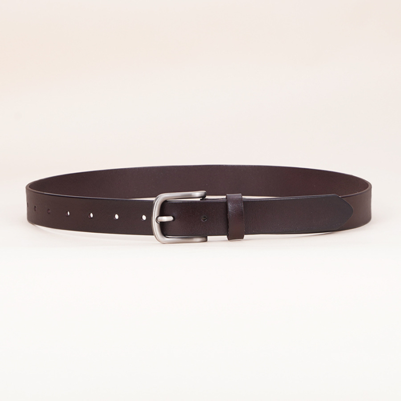 Curea femeii din piele naturală, asortată, retro, cu buclă decorativă, casual, pantaloni, blugi, curea femeii