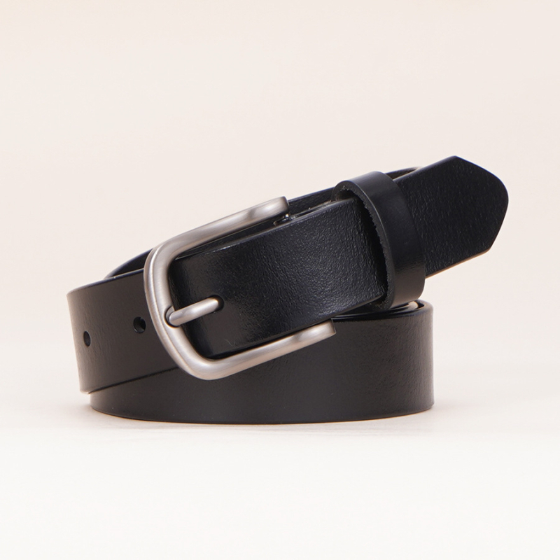 Curea femeii din piele naturală, asortată, retro, cu buclă decorativă, casual, pantaloni, blugi, curea femeii