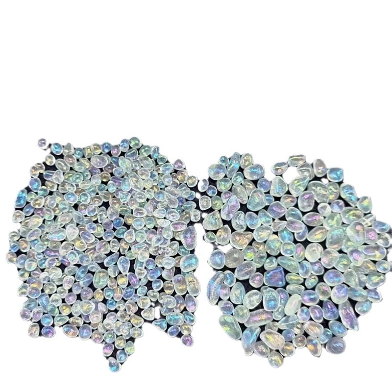 Kaina apie 3–8 mm už 100 g dirbtinio mėnulio akmens žvyro, spalvingo akmens žvyro, dekoratyvinių papuošalų.