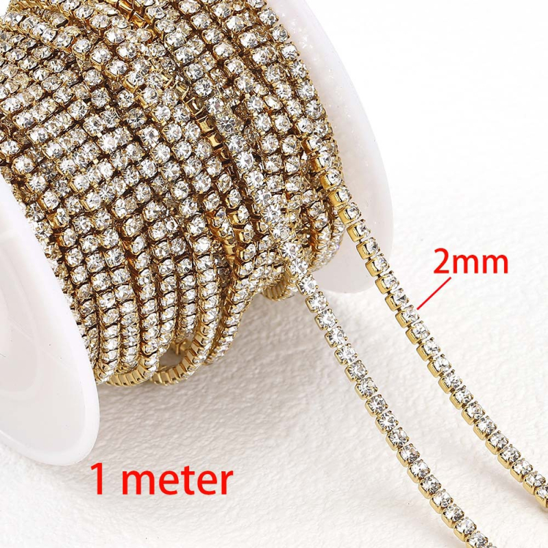 Bohém vegyes színű négyzet alakú gyöngylánc rozsdamentes acél kristály négyzet alakú gyöngygömb lánc DIY nyaklánc karkötő ékszer kiegészítők