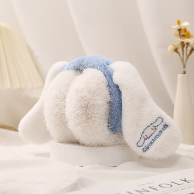 Originálne detské teplé chrániče uší Sanrio Yugui pre psov, chlapcov a dievčatá, zimné plyšové, kreslené, roztomilé, chrániče uší