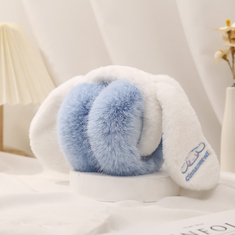 Originálne detské teplé chrániče uší Sanrio Yugui pre psov, chlapcov a dievčatá, zimné plyšové, kreslené, roztomilé, chrániče uší