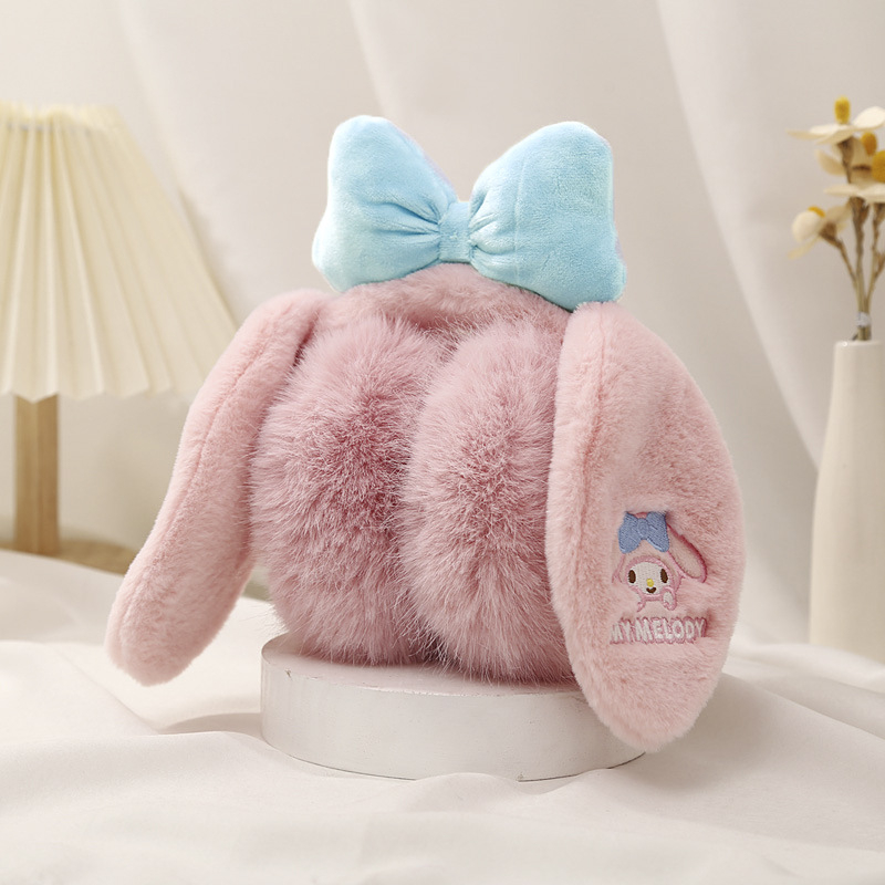 Originálne detské teplé chrániče uší Sanrio Yugui pre psov, chlapcov a dievčatá, zimné plyšové, kreslené, roztomilé, chrániče uší