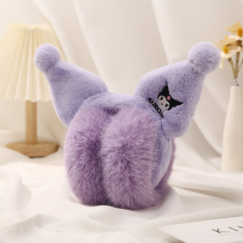 Originálne detské teplé chrániče uší Sanrio Yugui pre psov, chlapcov a dievčatá, zimné plyšové, kreslené, roztomilé, chrániče uší