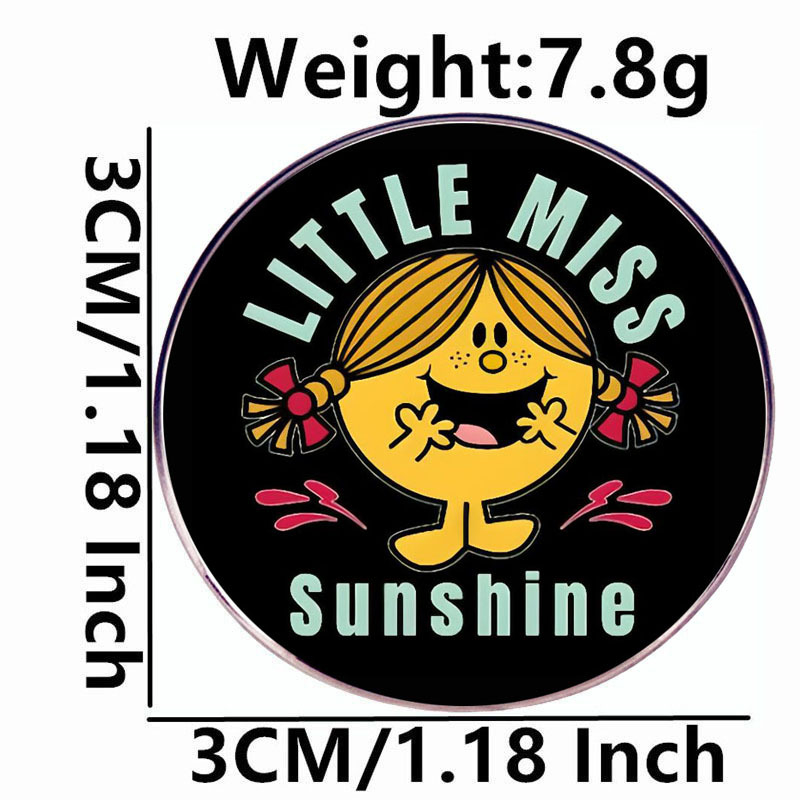 Napsütéses kis szépség bross rajzfilm anime kitűző fémötvözetből készült jelvény kiegészítők