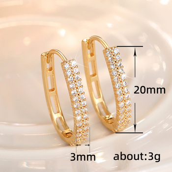 Cao Shi Dongdaemun prancūziškos tekstūros geometriniai auskarai, Pietų Korėjos U formos „Super Flash“ žiediniai auskarai, išskirtiniai interneto įžymybių auskarai