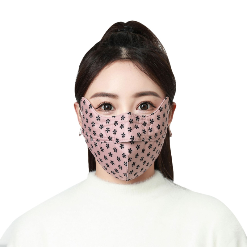 Yidixiu sügis- ja talvine soe mask 3D kolmemõõtmeline naiste silmade kaitse nurk ploomiõie tuulekindel külmakindel hingav mask pestav